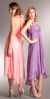 Halter Neck Wrap Around High-Low Bridesmaid Party Dress in alternative picture